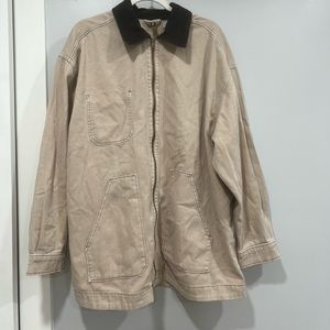 Tan with Black Colar Jacket